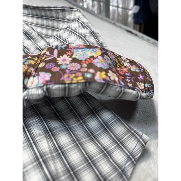 3J Workshop Johnny Was Embroidered Plaid Shirt Boho Artisan SZ M - Picture 4 of 12